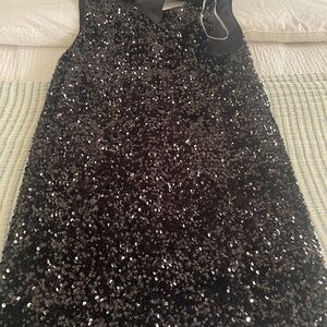 Entro Sparkling Black Mini Dress